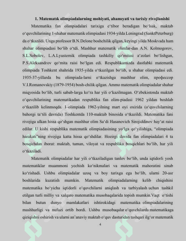 Matematik fan olimpiadalariga o'quvchilarni tayyorlash metodikasi 4