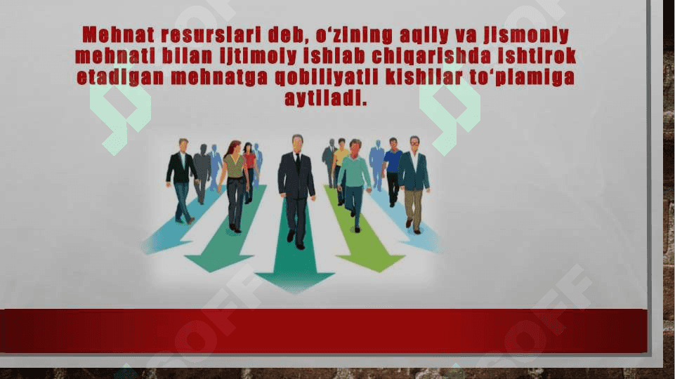 Mehnat resurslarini shakllanishi 2