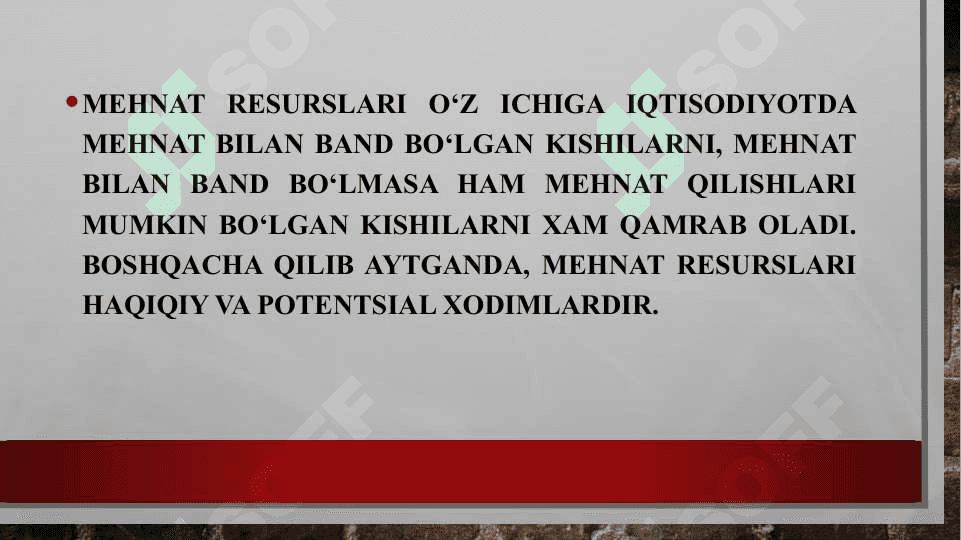 Mehnat resurslarini shakllanishi 4