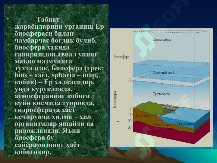 Биосфера хакидаги таълимот 3