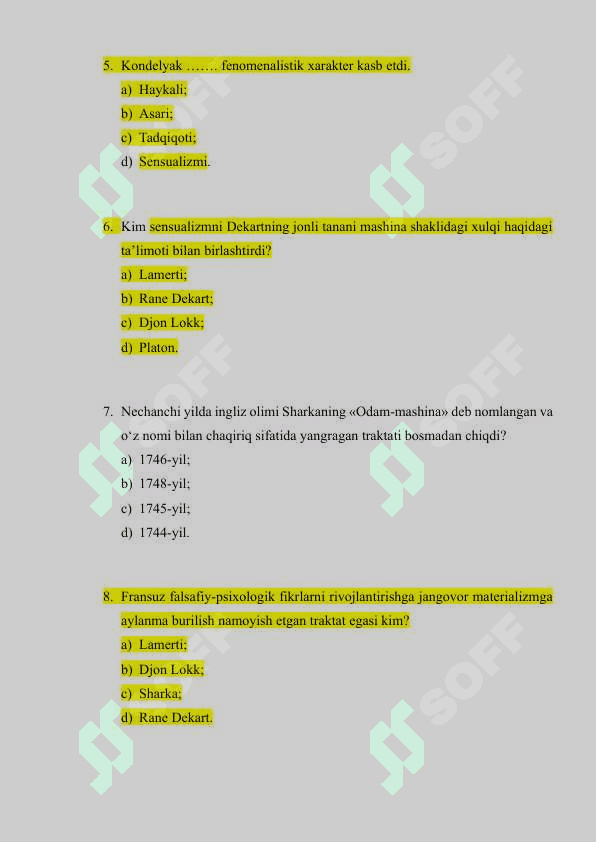 Psixologiyadan test 2