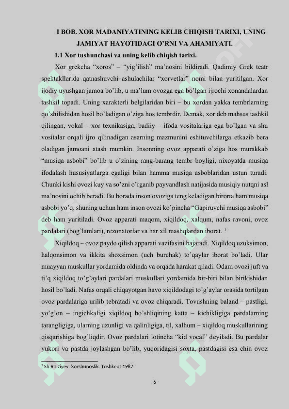 XOR MADANIYATINING KELIB CHIQISH TARIXI 6