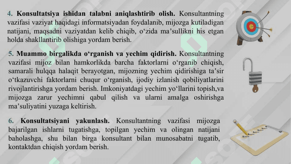 Psixologik konsultatsiya jarayoni 7