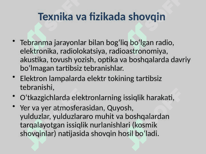 Shovqin. Shaharlarda shovqin muammosi va inson salomatligi. Qishloq xo‘jaligi va biosfera 4