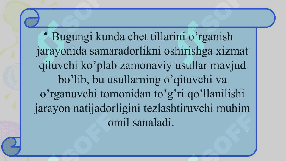 SO’ZLARNI YOD OLISHDA ZAMONAVIY USULLARDAN FOYDALANISHNING METODIK AHAMIYATI 2