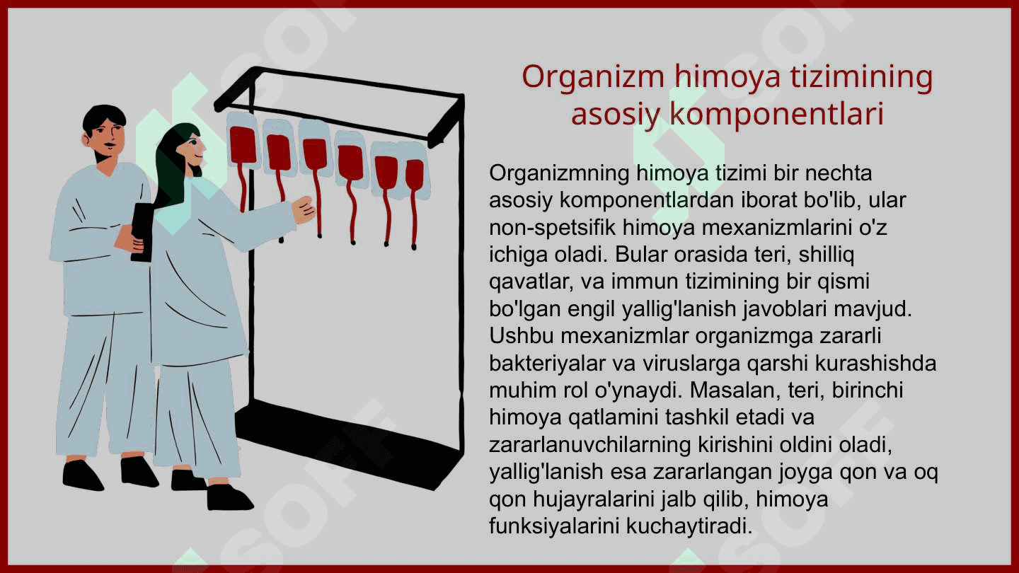 Organizmning nospesifik himoya mexanizmi 3