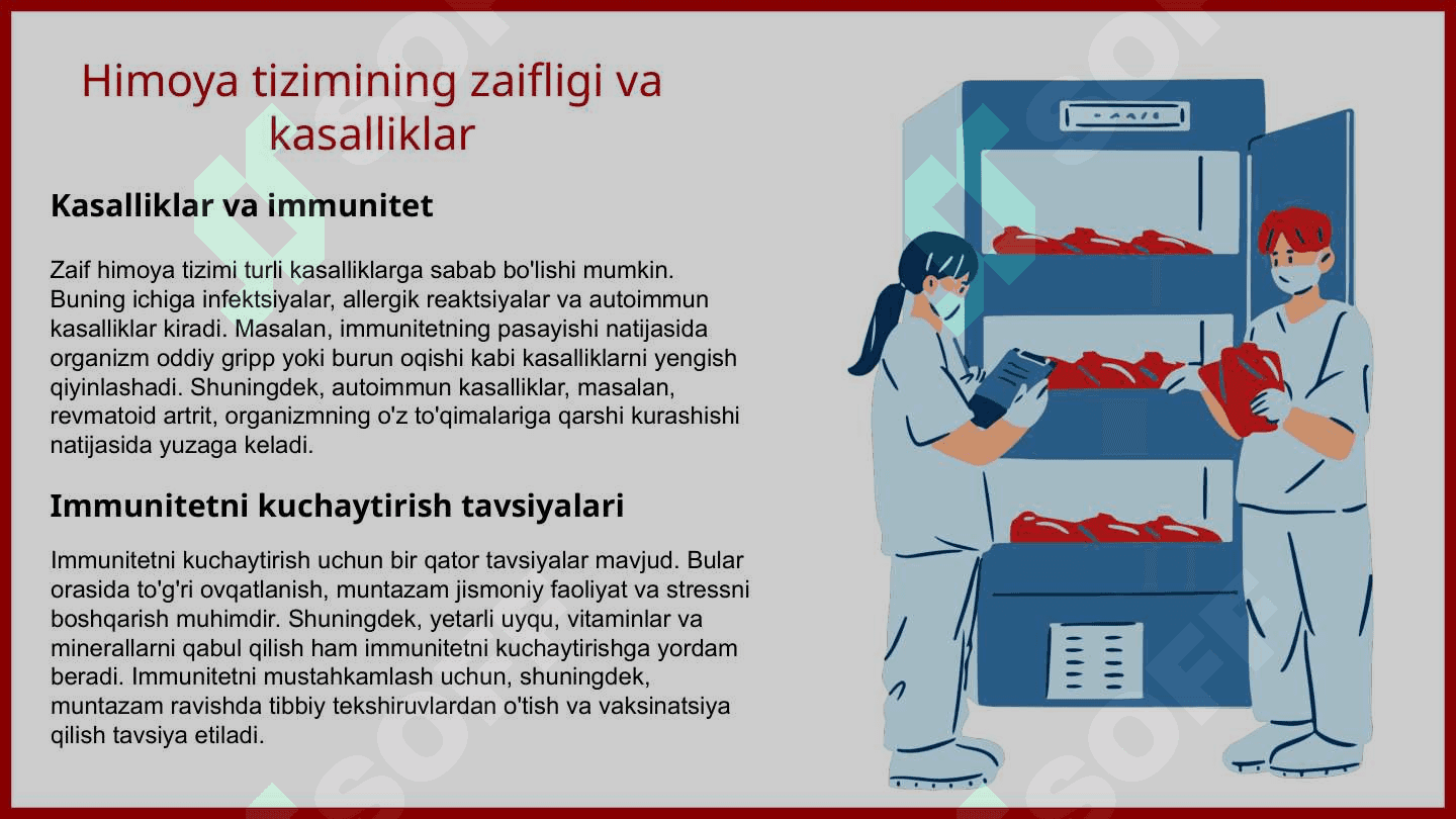 Organizmning nospesifik himoya mexanizmi 8
