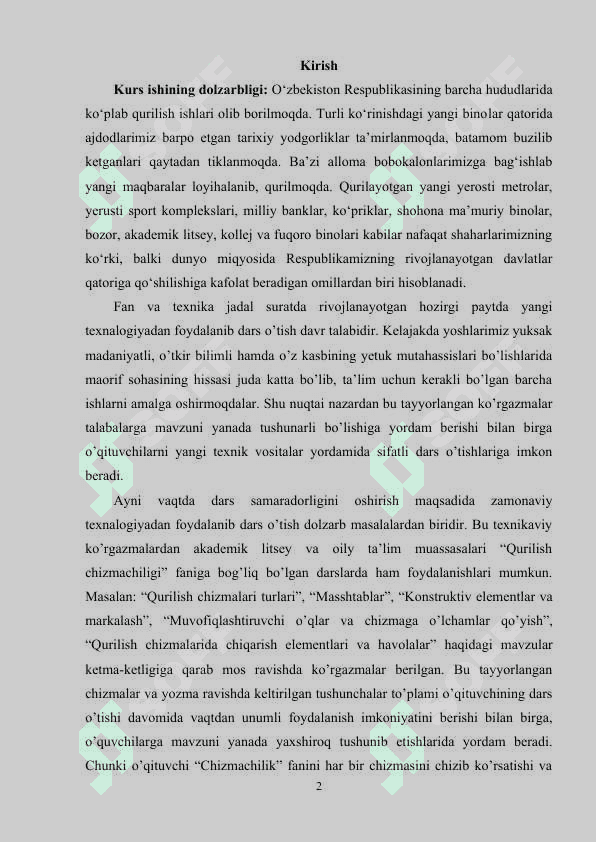 Ikkinchi tartibli egri chiziqlari berilgan geomitrik shartlarga mos ravishta o'tkazishda analitik usulda foydalanish metodlari 2