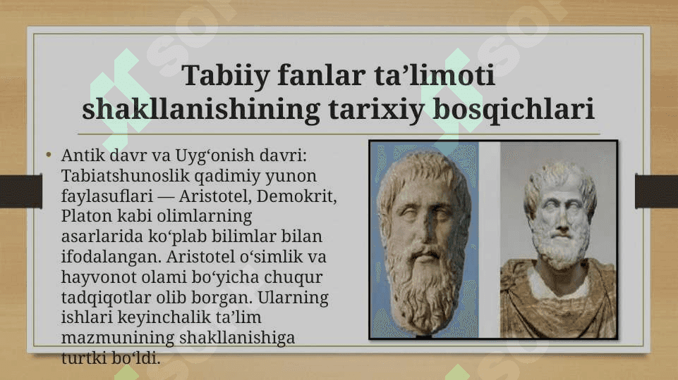 Boshlangich talim tabiy fanlari talimotining shakllanishi va fanning rivojlanishiga hissa qoshgan jahon metodistlar 3