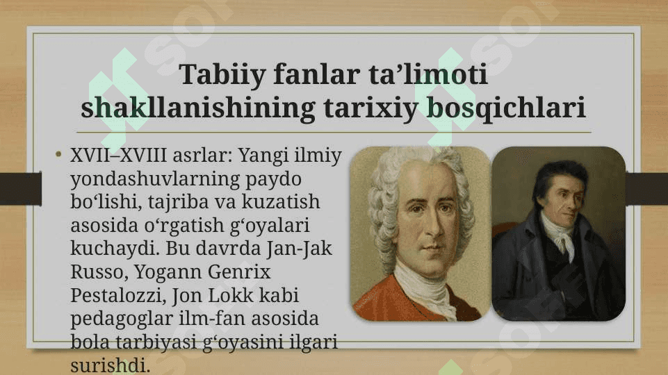 Boshlangich talim tabiy fanlari talimotining shakllanishi va fanning rivojlanishiga hissa qoshgan jahon metodistlar 4