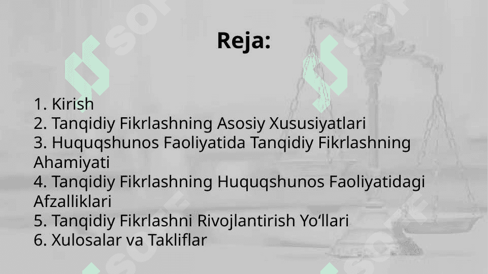 Huquqshunos Faolyatida tanqidiy fikrlashning ahamyati 2