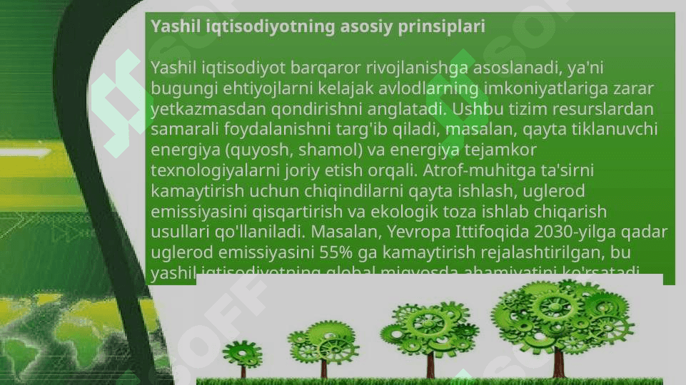 Yashil iqtisodiyotda iste’mol hajmi. 3
