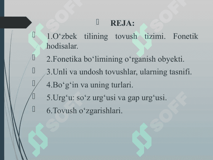 ONA TILINING FONETIK VOSITALARI: NUTQ TOVUSHLARI URG‘U, OHANG 2