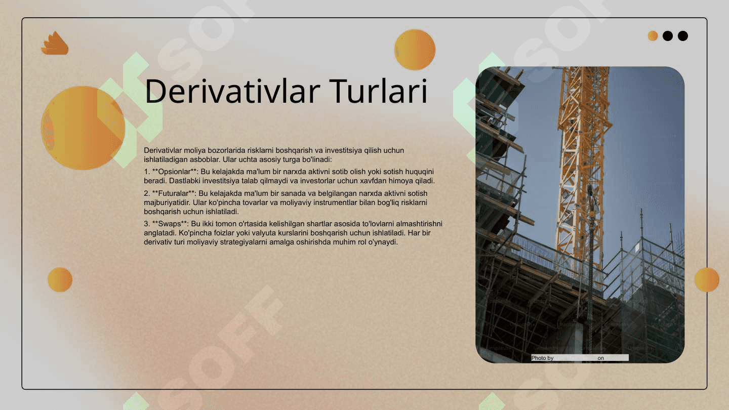 Hosilaviy qimmatli qogʻozlar ( derivativlar) 4