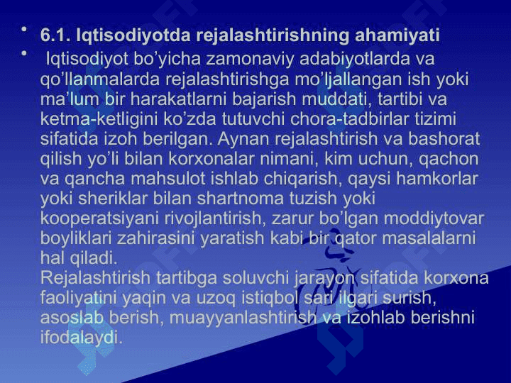 Sanoat korxonalarida rejalashtirish . Sanoat korxonalarida marketing 2