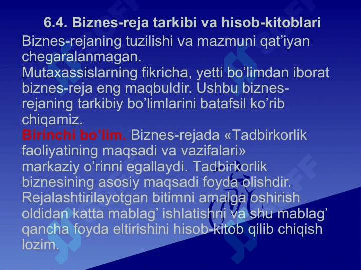 Sanoat korxonalarida rejalashtirish . Sanoat korxonalarida marketing 7
