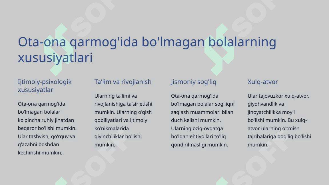 Ota-Ona Qarmog'ida Bo'lmagan Bolalar Bilan Ijtimoiy Pedogogik Faoliyat 6