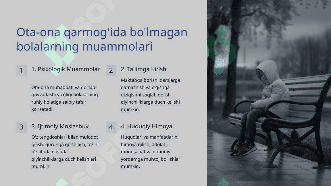 Ota-Ona Qarmog'ida Bo'lmagan Bolalar Bilan Ijtimoiy Pedogogik Faoliyat 7