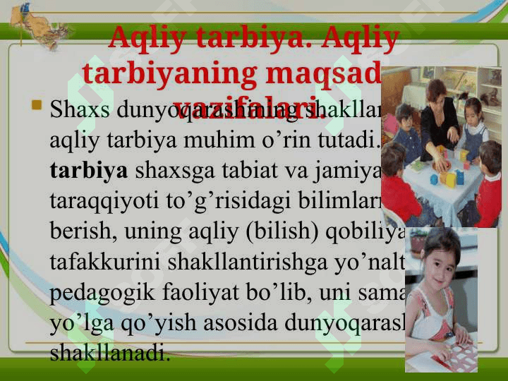 Aqliy tarbiya 7