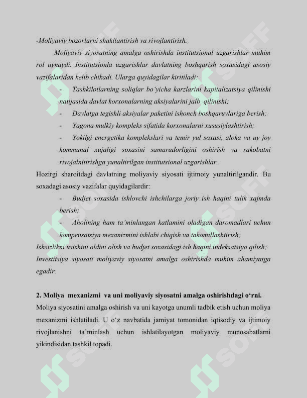 DAVLATNING MOLIYA SIYOSATI. 7