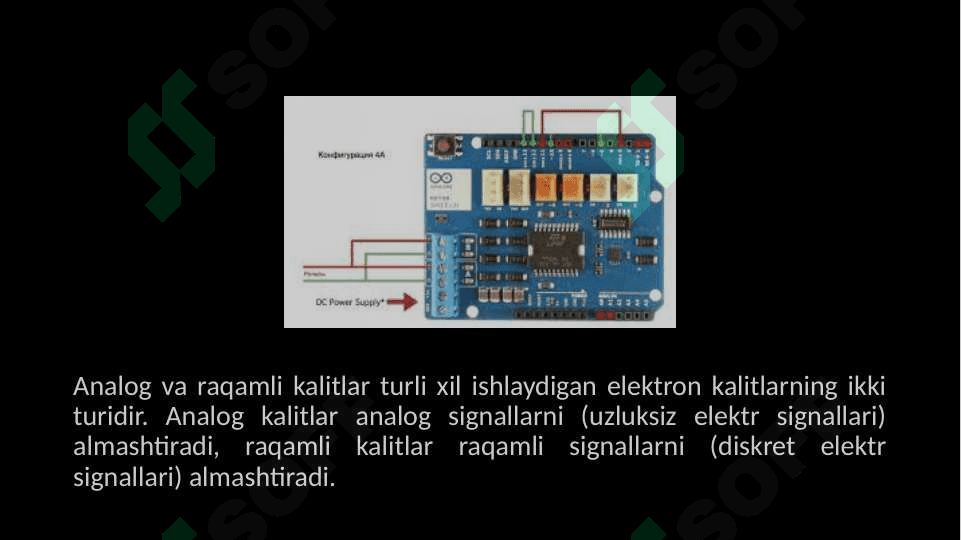 ANALOG RAQAMLI VA RAQAMLI ANALOG O’TKAZGICHLAR 3