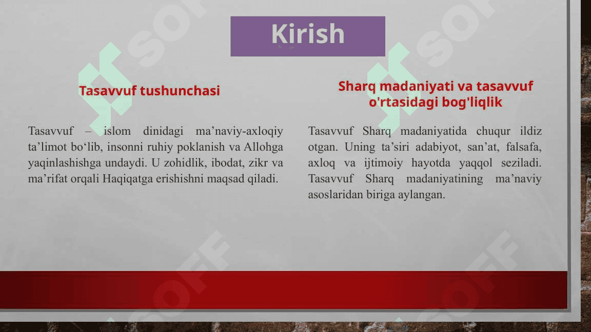 Tasavvufning sharq madaniyatiga ta'siri 2