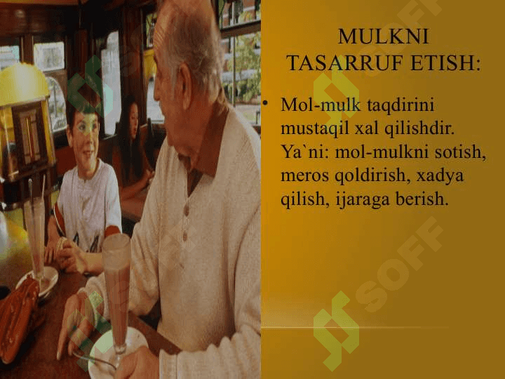 Mulk shakllarining turlari va uning tarkibi 7