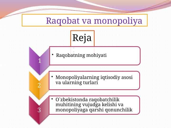 Raqobat va monopoliya