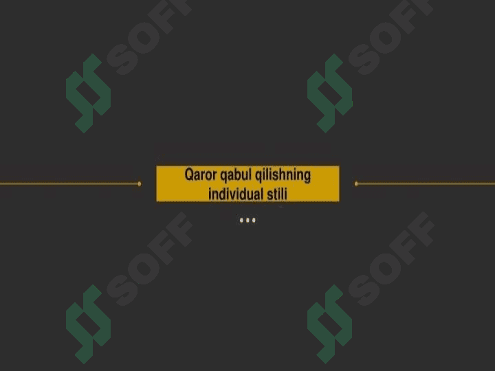 Boshqaruv qarorlarini qabul qilish printsiplari 8