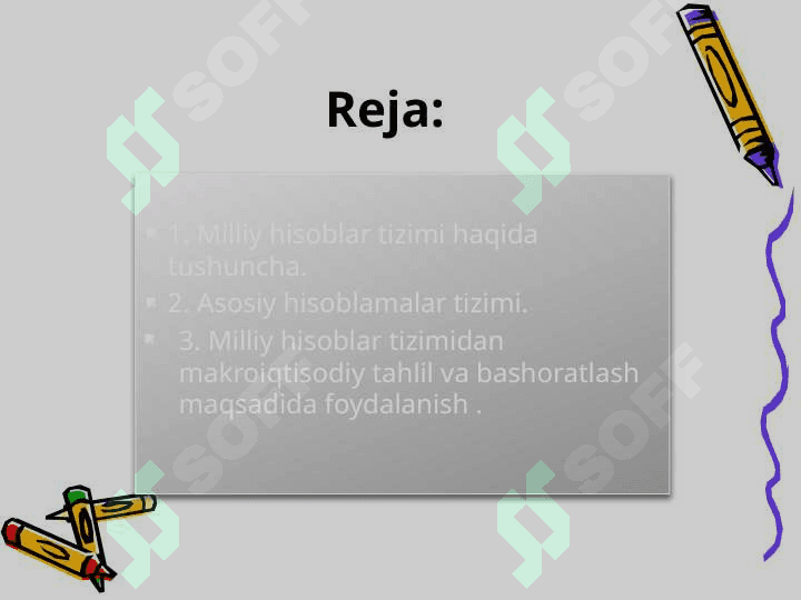 Milliy hisob tizimi – iqtisodiy statistikaning markaziy bo`g’ini 2
