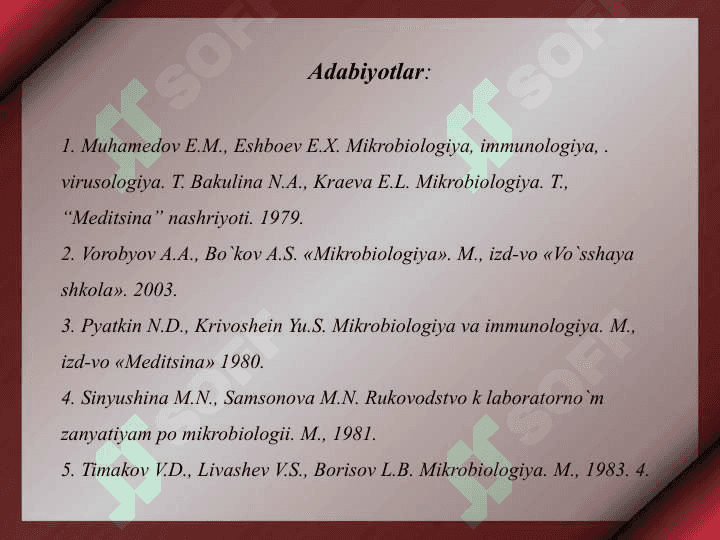 Immunitet haqida ta’limot 2