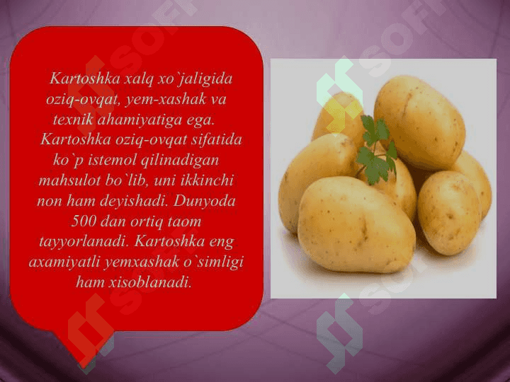 Kartoshka biologiyasi va etishtirish texnologiyasi 2