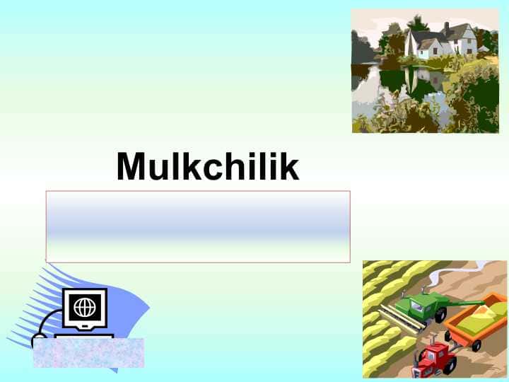 Mulkchilik 1
