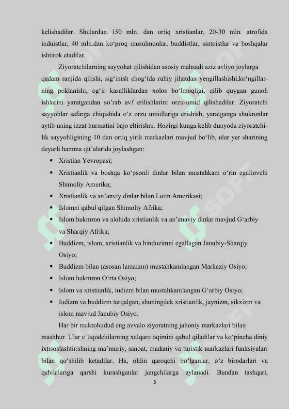 Dinning turizm bilan chambarchas bog’liqligi 5