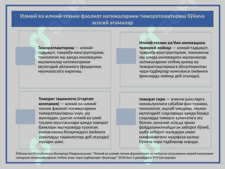 Илмий-инновацион ишланмаларни тижоратлаштириш 4