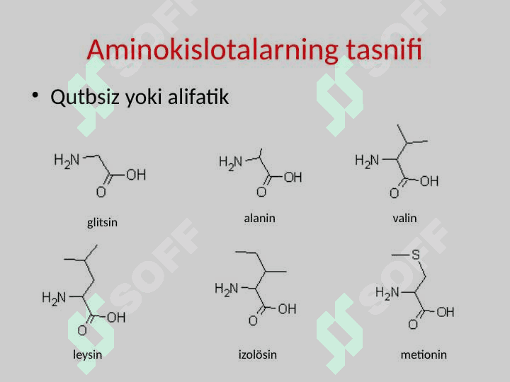Oqsillarning tuzilishi, xossalari va funksiyalarining xilma-xilligi 6