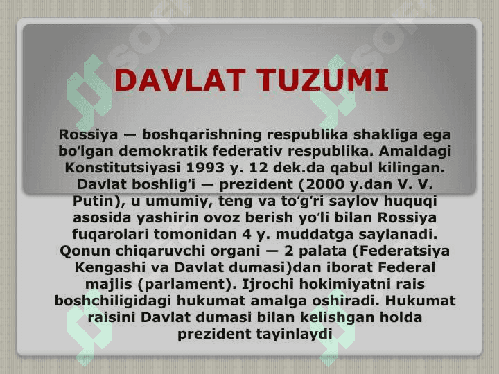 Rossiya iqtisodiyoti. 6