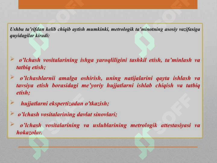 METROLOGIK XIZМAT VA METROLOGIK TA’MINOT 3