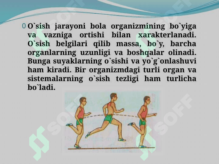 Organizmning o`sishi va rivojlanishiga ta`sir etuvchi faktorlar 3