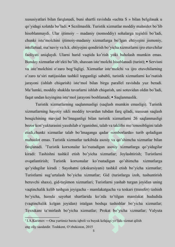 TURIZM SOHASIDA XIZMAT KO’RSATISH 5
