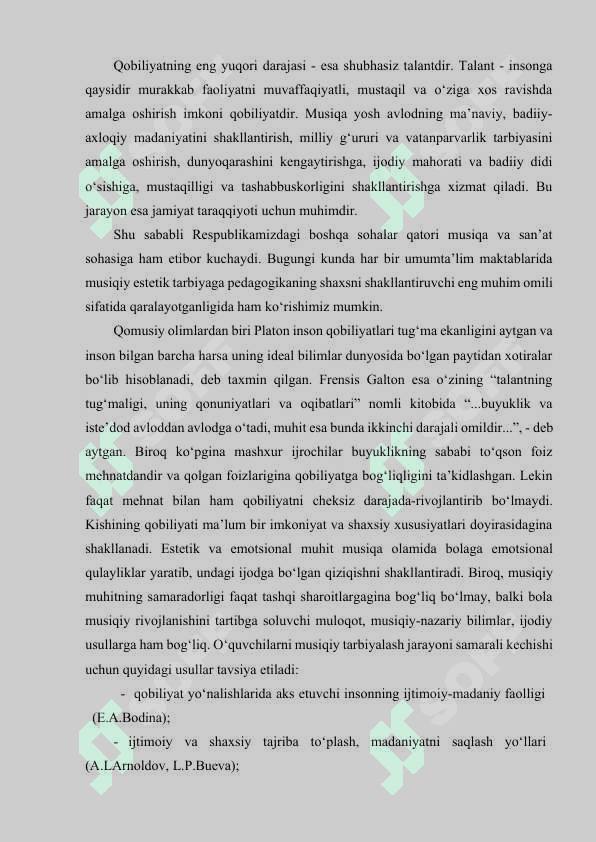 Musiqa mashg‘ulotlarida tarbiyalanuvchilarining ijodkorlik qobiliyatini loyihalashtirish va ularning rivojlanishini diagnostik tahlil qilish 4