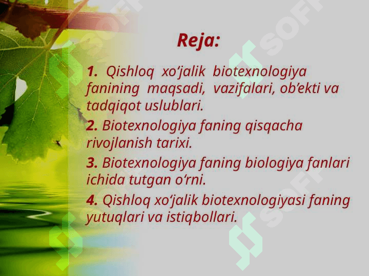 Qishloq xo'jalik biotexnologiyasiQishloq xo'jalik biotexnologiyasi 2