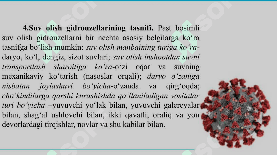 Daryolarda quriladigan gidrotexnika inshootlari turlari, tuzilishi 8