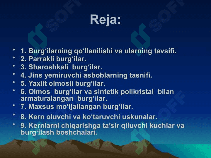 Burg‘ilash jarayonida tog‘  jinslarining parchalanishi va burg‘ilanuvchanligi 2
