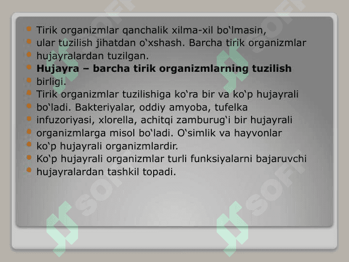 TIRIK ORGANIZMNING TUZILISHI 5
