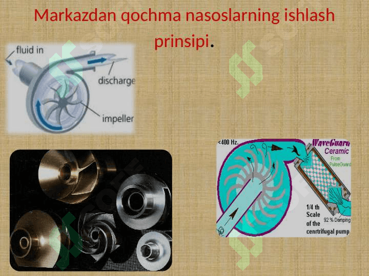 Nasos stansiyasining asosiy gidromexanik va energetik jixozlarini tanlash 4