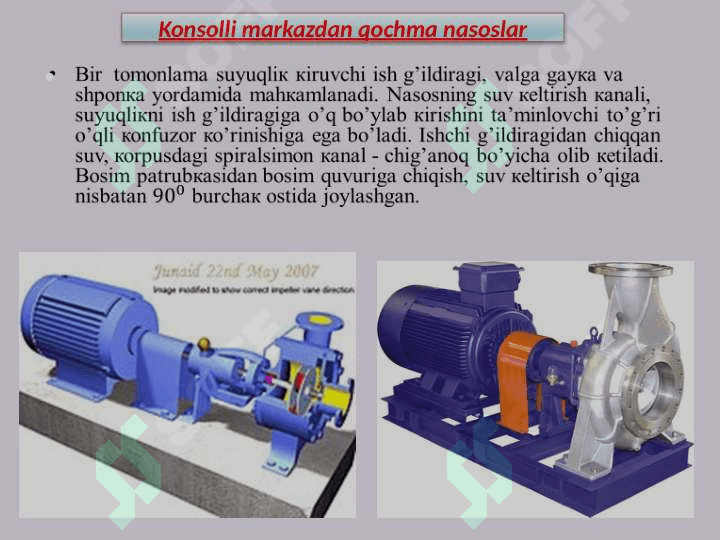 Nasos stansiyasining asosiy gidromexanik va energetik jixozlarini tanlash 8