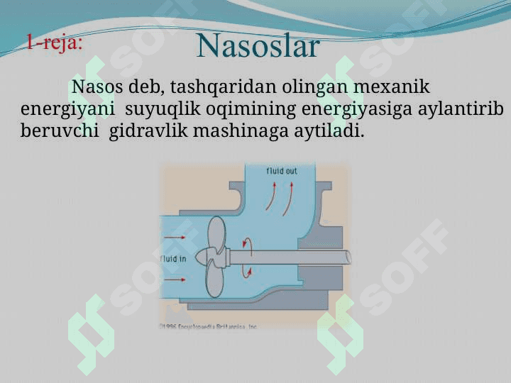 Nasoslar haqida umumiy ma’lumotlar 3