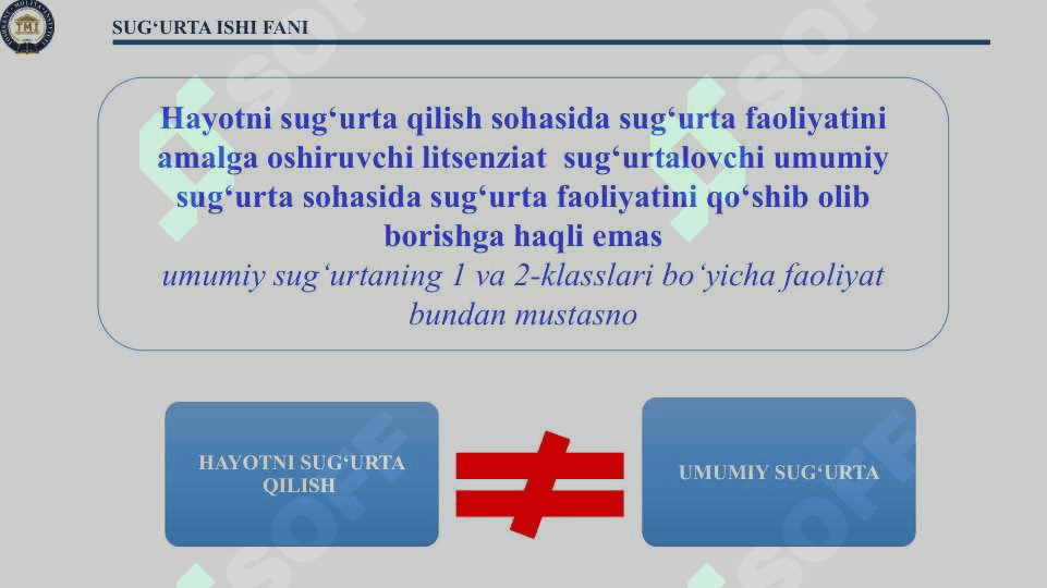 UMUMIY SUG’URTADA UMUMIY YONDASHUV VA TAMOYILLAR 7