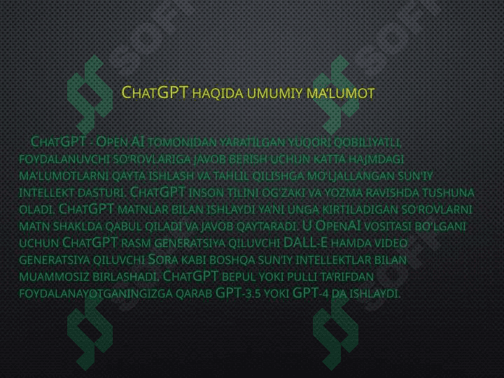 Hozirgi kunda mashhur sun’iy intellekt ilovalari 4